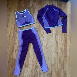 Fabletics Purple and Lavender Activewear Set